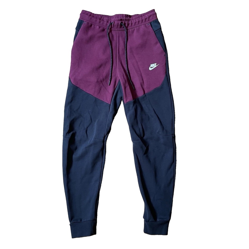 Nike Sportswear Tech Fleece Joggers Mens S Dark Beetroot Maroon Black CU4495-018